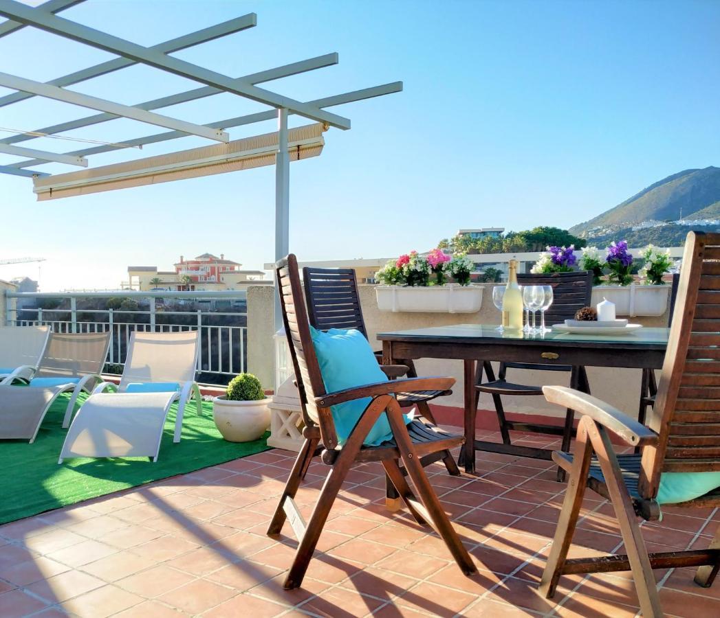 Pena Beach 3 Bedroom Duplex, Bbq, Pool, Sea Views, Benalmádena Eksteriør billede